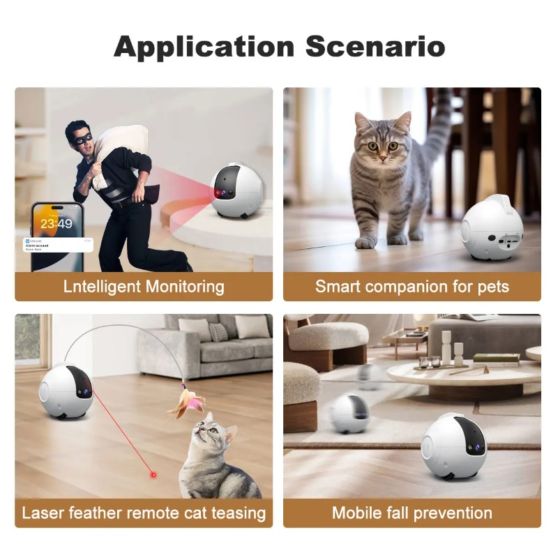 Bewakingscamera voor huisdiere - Home Security Robot recensie en prijs