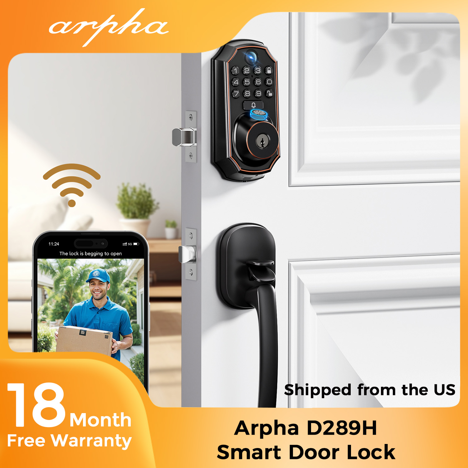 ARPHA D289H slimme deurvergren - Home Security Front Door Camera recensie en prijs