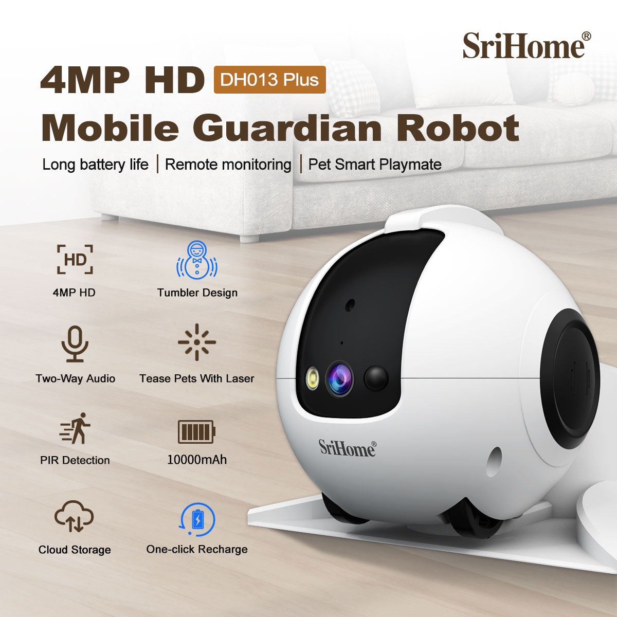4MP Srihome APP Mobiele Bewaki - Home Security Robots recensie en prijs