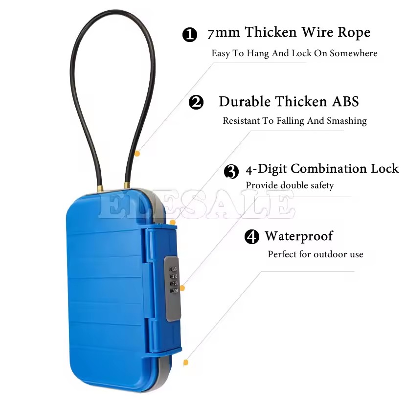 Creatieve draagbare 4-cijferig - Home Security Box recensie en prijs